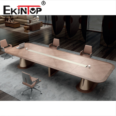 میز کنفرانس تجاری چوبی برای اتاق اداری 4800×1600×750 میلی متر