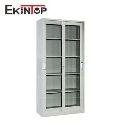 کابینت فایل اداری فلزی شیشه ای تاشو کمد قفل دار ضد آب بدون بو