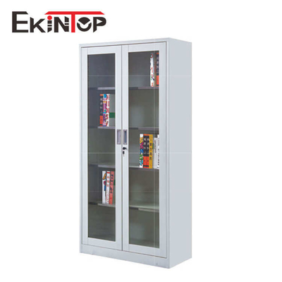 کابینت فایل اداری فلزی شیشه ای تاشو کمد قفل دار ضد آب بدون بو
