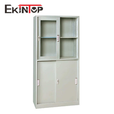 کابینت فایل اداری فلزی شیشه ای تاشو کمد قفل دار ضد آب بدون بو