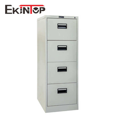 کابینت اداری 4 کشو فولادی سرد، کمد بایگانی فلزی OEM بدون بو