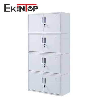 کابینت اداری 4 کشو فولادی سرد، کمد بایگانی فلزی OEM بدون بو