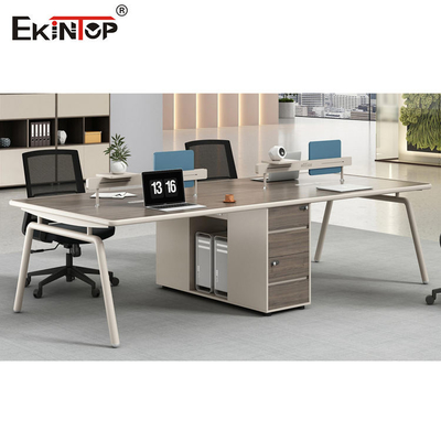 ایستگاه کاری اطاقک چوبی دو رنگ بدون درز OEM