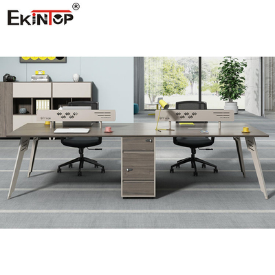 ایستگاه کاری اطاقک چوبی دو رنگ بدون درز OEM