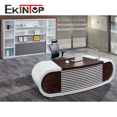 میز کامپیوتر اجرایی مدرن , میز تحریر مبلمان اداری 2400x2055x750mm
