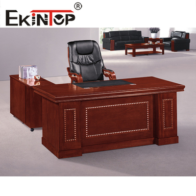 رنگ ضد آب میز مبلمان اداری Supervisor'S Wood Veneer Top Clear Texture