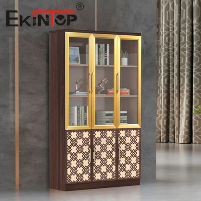 کمدهای انباری درب شیشه ای استیل کابینت کتاب اداری چوبی