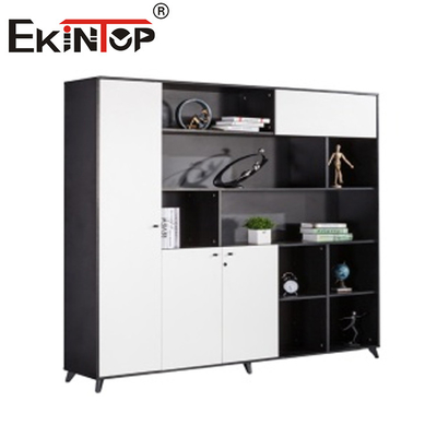 قفسه کتاب چوبی کابینت فایل نسوز 4 کشو برای مبلمان اداری