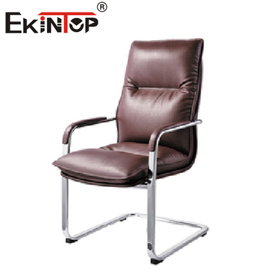 صندلی چرمی مشکی مدرن Executive Easy Clean برای مبلمان اداری پشت بلند