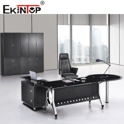مونتاژ میز گوشه شیشه ای 4 پایه فلزی همراه با کابینت الزامی است
