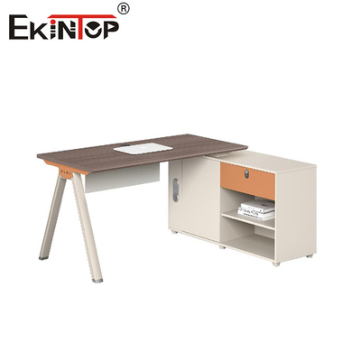ایستگاه کاری اداری کارکنان سبک مدرن مینیمالیست با کابینت جانبی