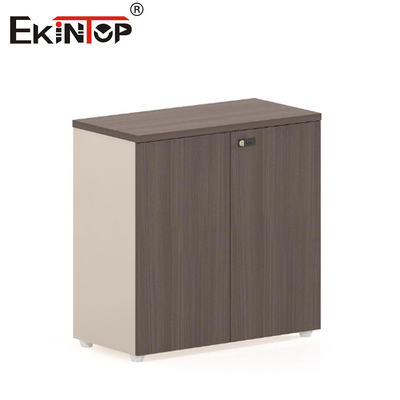 کابینت فایل کتاب های چوبی کوچک در رنگ گردو با سبک مدرن