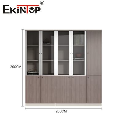 کابینت فایل گسترده با پنجره های شیشه ای با ظرفیت بزرگ سبک صنعتی