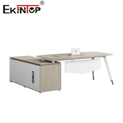 میز اداری شکل L میز اداری اجرایی میز های مدرن با کابینت ذخیره