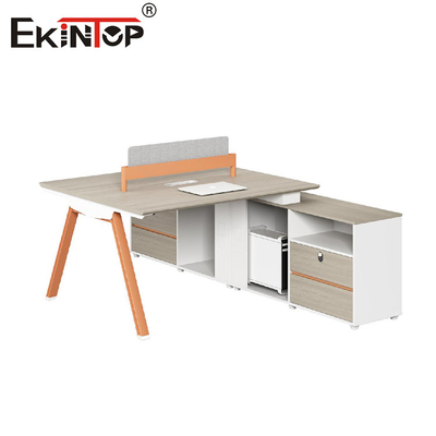 ایستگاه کاری مدرن اداری با کابینت ذخیره سازی فایل