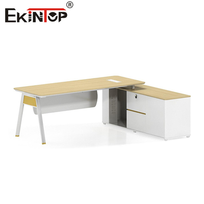 میز اداری چوبی سبک مدرن با کمد کمد تخفیف
