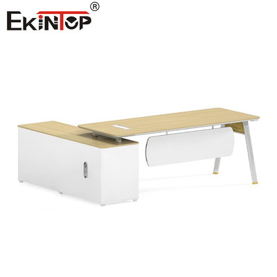 میز اداری چوبی سبک مدرن با کمد کمد تخفیف