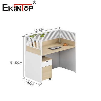 طراحی مدرن Walnut Office Workstation میز کارفرما برای فضای اداری