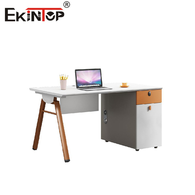 میز اداری طراحی مدرن با ایستگاه کاری کابینت ذخیره سازی قابل تنظیم