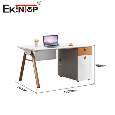 میز اداری طراحی مدرن با ایستگاه کاری کابینت ذخیره سازی قابل تنظیم