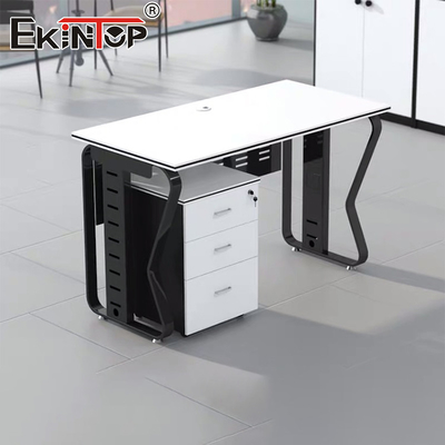 قیمت کارخانه میز اداری اجرایی با کابینت ذخیره سازی میز کامپیوتر چوبی جامد