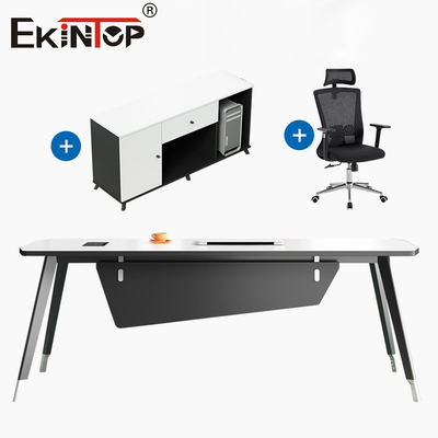 مبلمان اداری مدرن میز اداری با کابینت جانبی