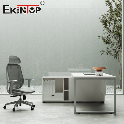 میز اداری به سبک مدرن با کابینت کناری شیک میز تمام مدرن