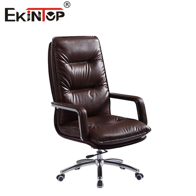 صندلی‌های چرخشی PU مدرن پشت بلند صندلی‌های چرمی Boss Executive Chairs Breakroom Chairs
