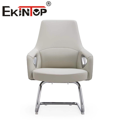 صندلی های اداری چرم اداری چرم Pu Leather سفید طراحی مدرن