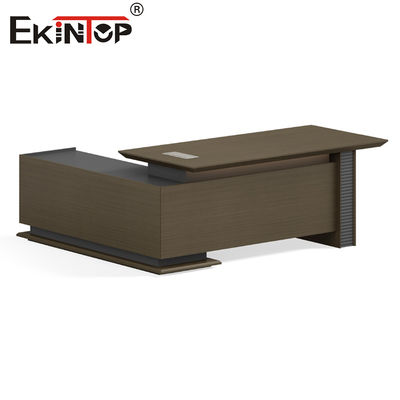 Ekintop Modern L Shape Executive Office Works Manage Furniture Wooden Office Desks