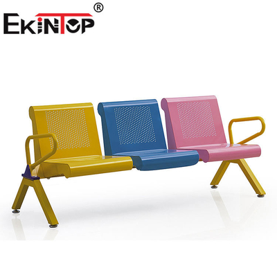 PVC Cushion Waiting Chair 3 Seater Comfortable For Railway Station ODM