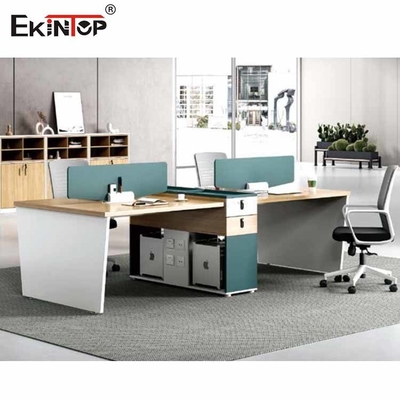کابینت میز L شکل تجاری 6 نفره برای کامپیوتر اداری