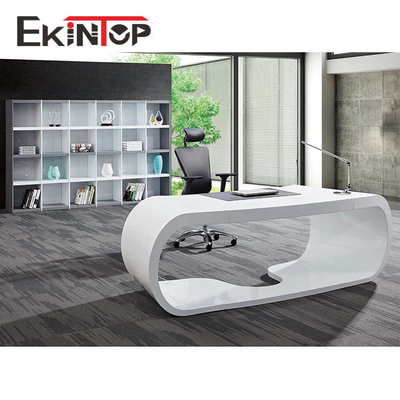 میز کامپیوتر اجرایی مدرن , میز تحریر مبلمان اداری 2400x2055x750mm