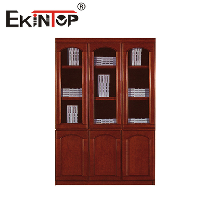 قفسه دفتری کابینت بایگانی چوبی رنگ روکش بایگانی کابینت نمایش