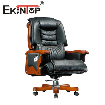 صندلی اداری PU Leather Boss Executive Chair Chair Padded Chair قابل تنظیم