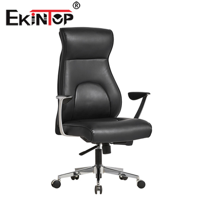 صندلی چرمی اداری لوکس PU چرخشی ارگونومیک صندلی اجرایی سازنده OEM